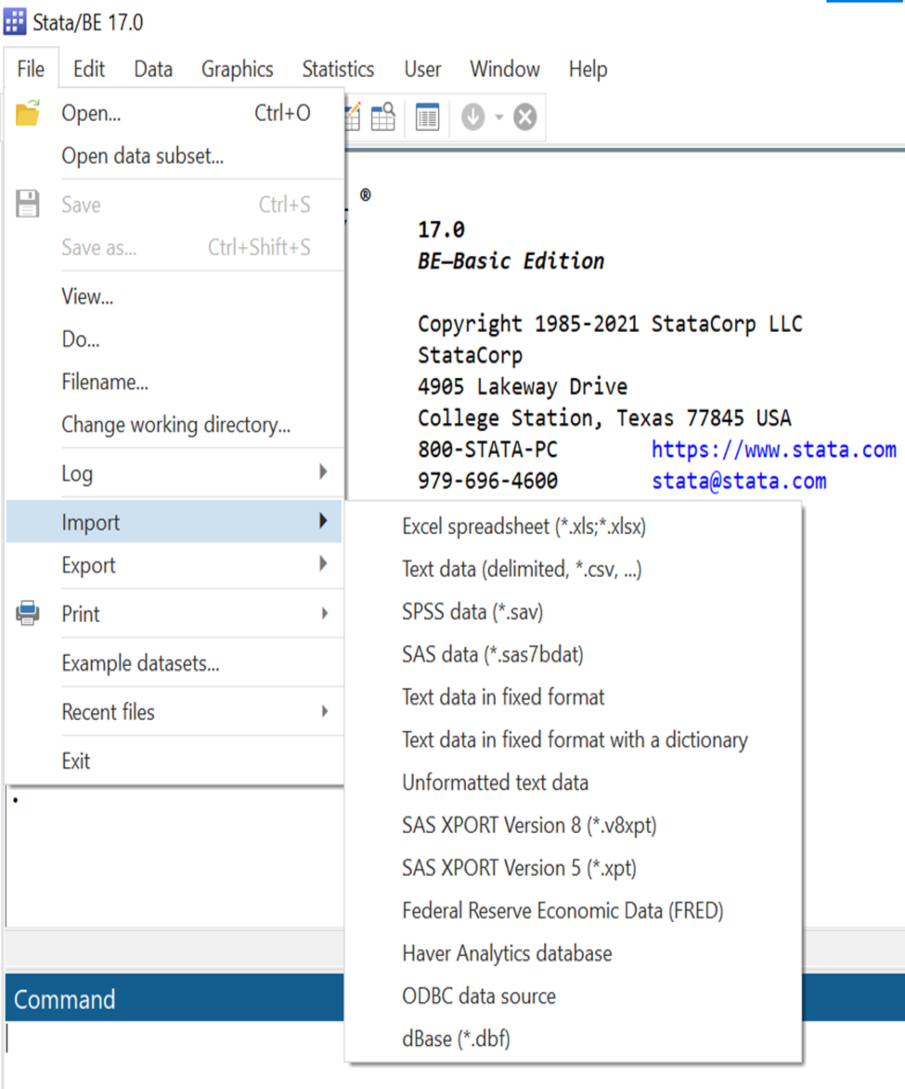 How to Use Stata to Import Data